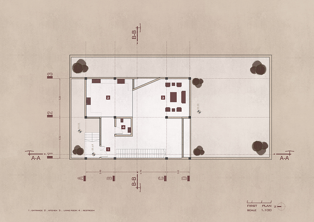picture no. 14 ofNAMAK ABROUD VILLA project, designed by Kambiz Moshtaq