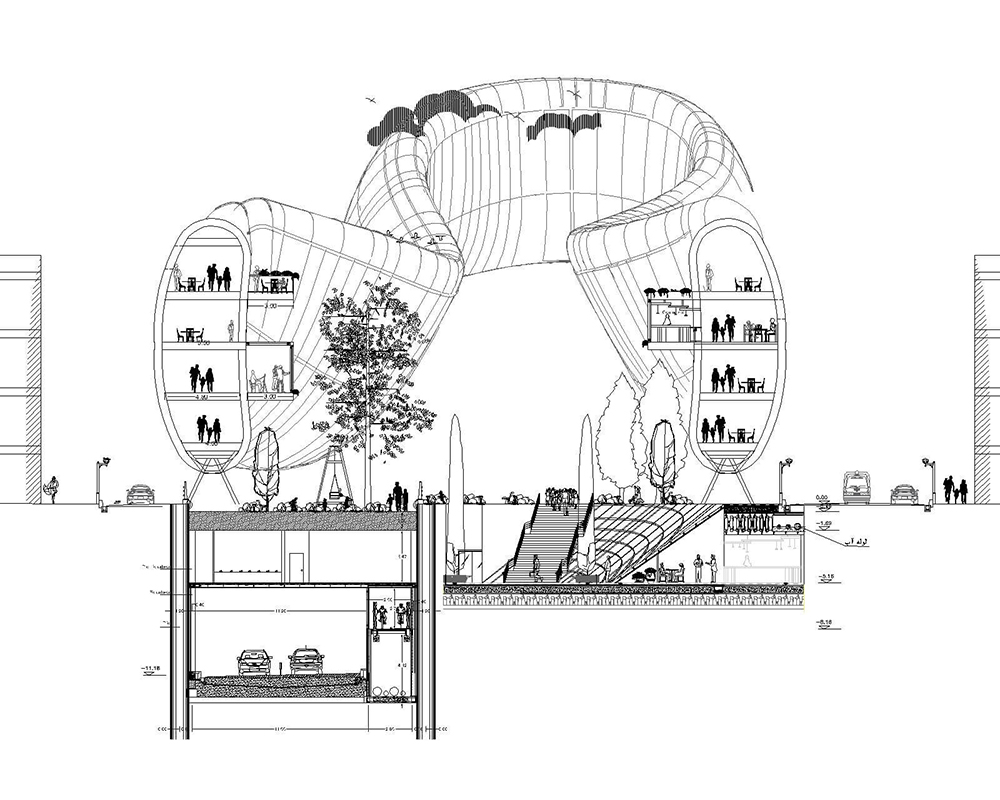 picture no. 10 ofTarasht Public Plaza project, designed by Kambiz Moshtaq
